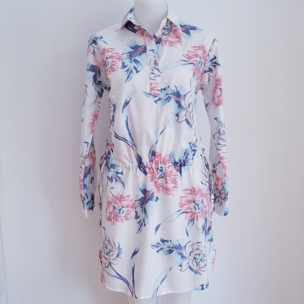GAP Pullover Shirt Dress, Floral, XS